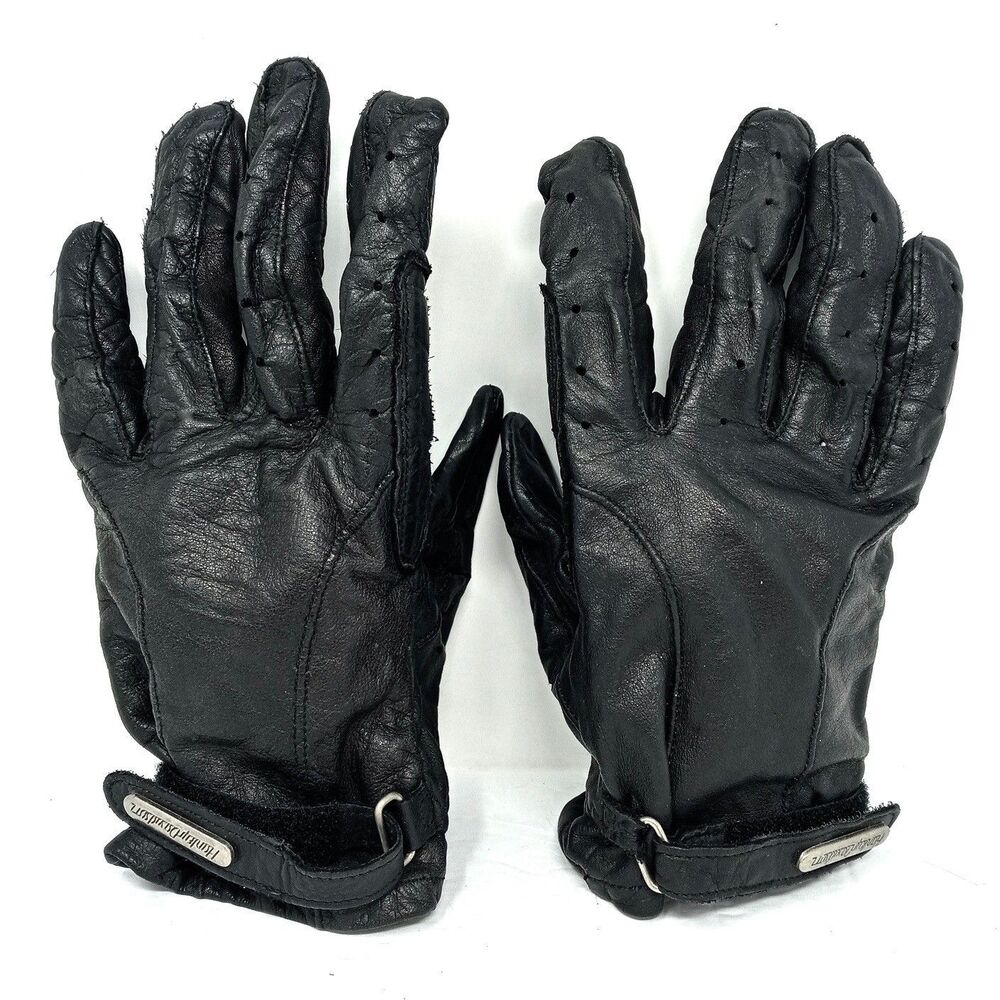 Vintage Harley-Davidson Leather Motorcycle Driving Gloves Men's Size Medium